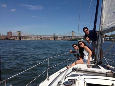 Manhattan yacht 7 bow